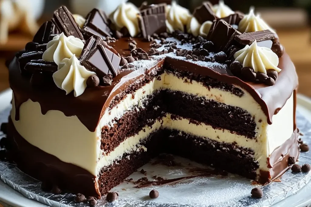 Swiss Chocolate Chalet Cake