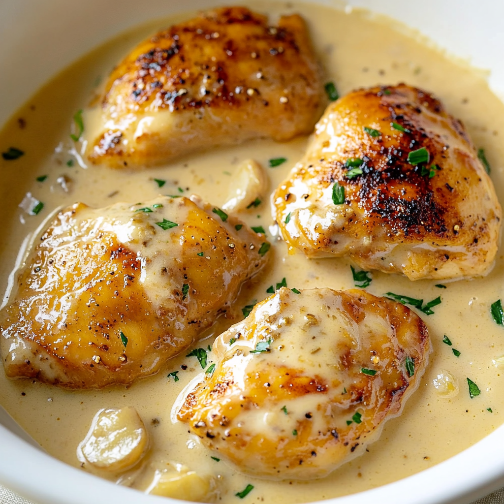 Deliciously Creamy Garlic Chicken Recipe for Dinner