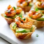 Spicy Shrimp & Avocado Phyllo Cups