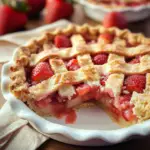 Strawberry Rhubarb Pie Slice