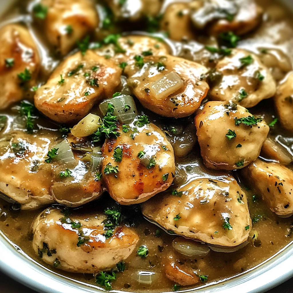 Recipe preparation for Crockpot Chicken Piccata