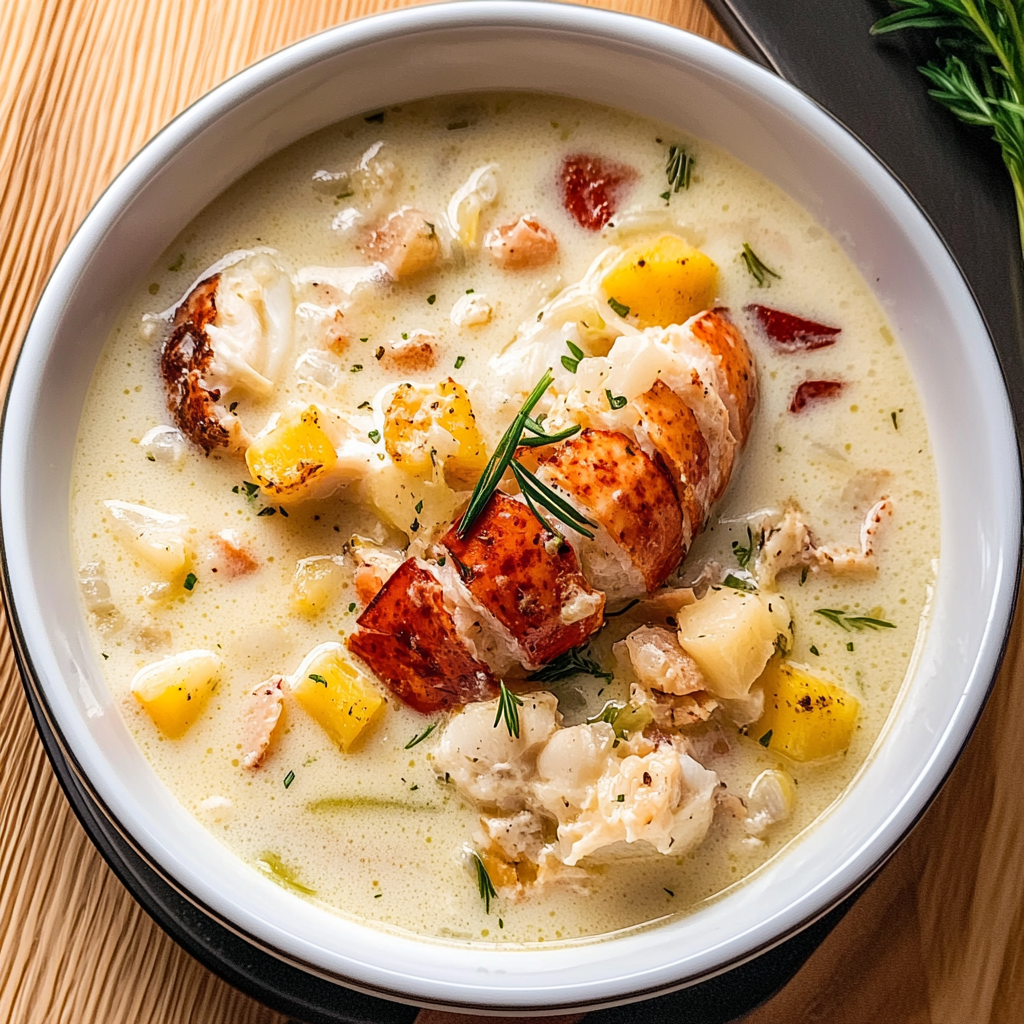 Recipe preparation for Lobster Chowder