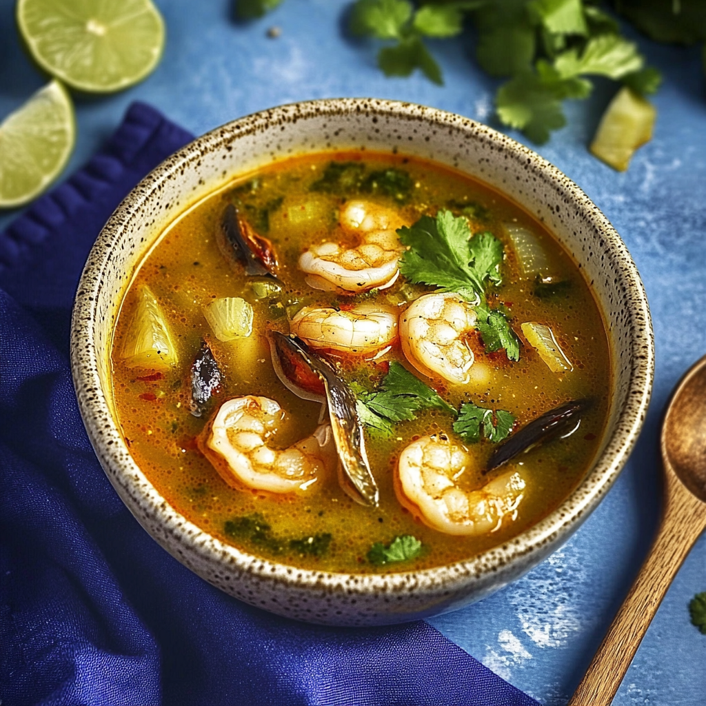 Recipe preparation for Tom Yum Soup