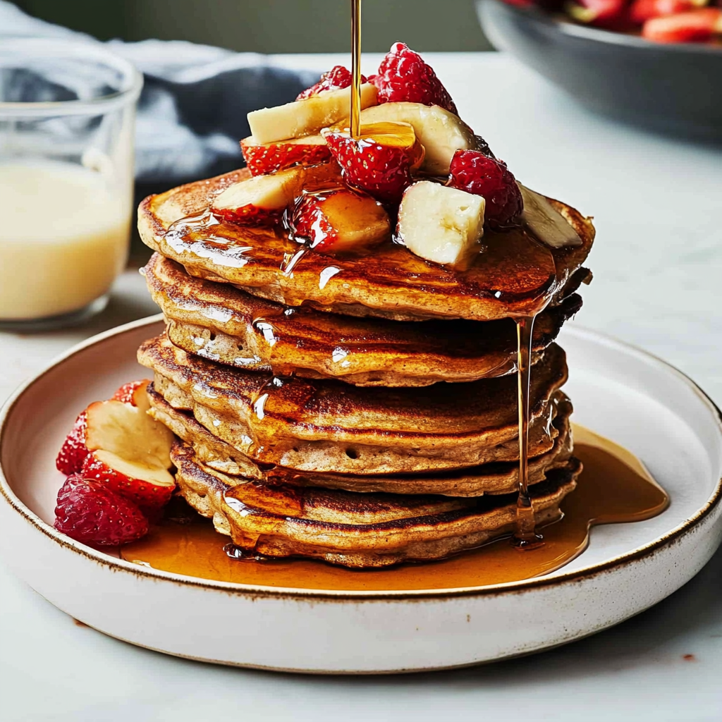 Recipe preparation for Oatmeal Pancakes