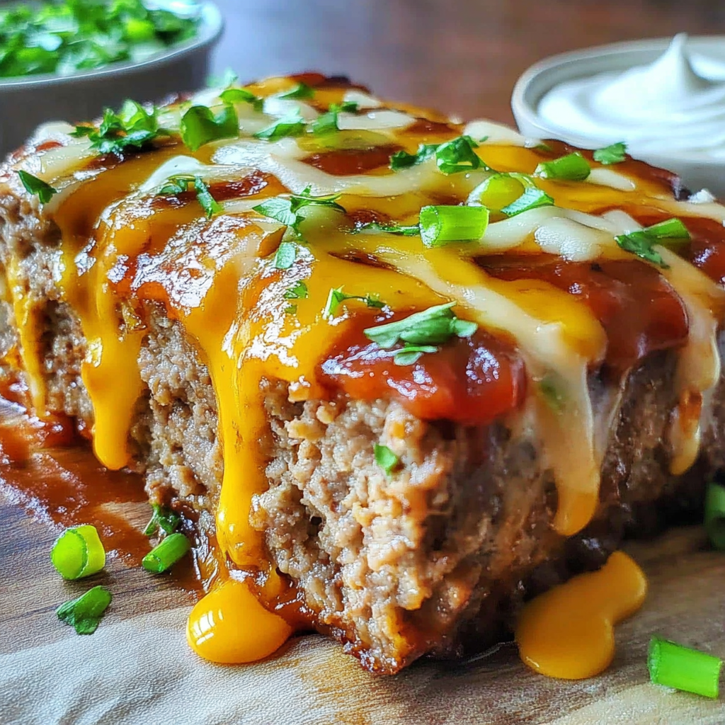 Recipe preparation for Philly Cheesesteak Meatloaf