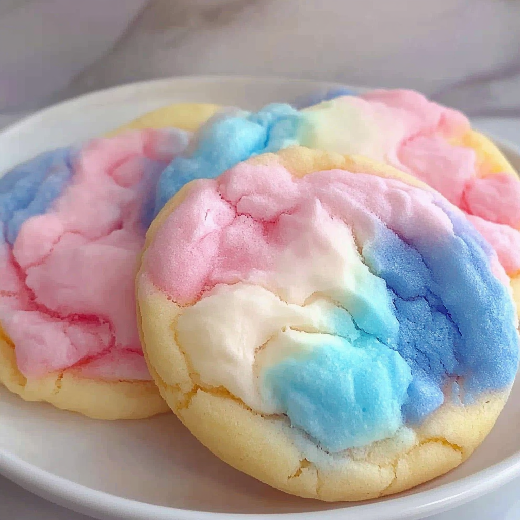 Recipe preparation for Easy Cotton Candy Cookies
