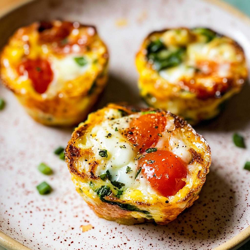 Recipe preparation for Mediterranean Delight Egg Muffin Cups
