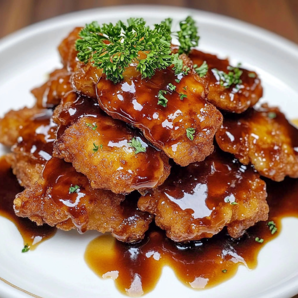 Recipe preparation for Honey Butter Fried Chicken