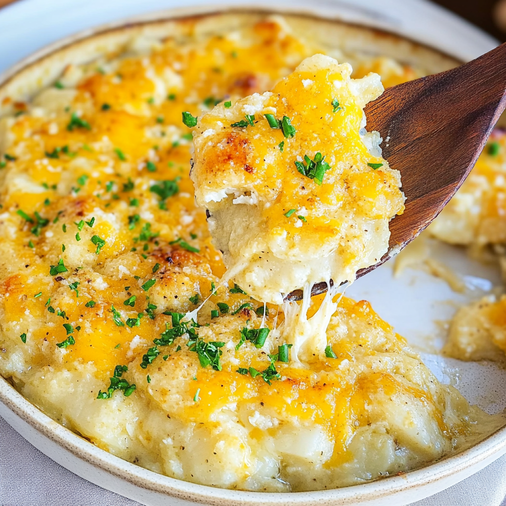 Recipe preparation for Potatoes Romanoff