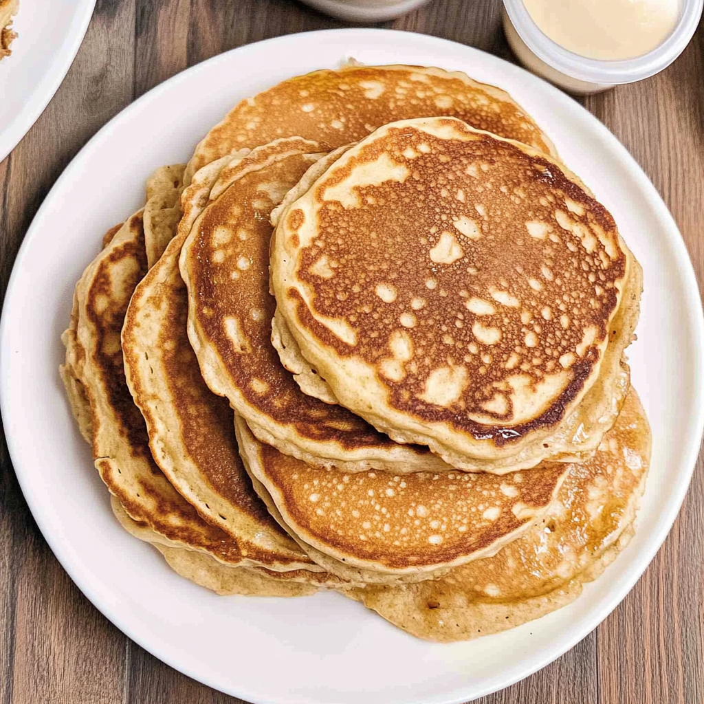 Recipe preparation for Vanilla Cinnamon Buttermilk Pancakes