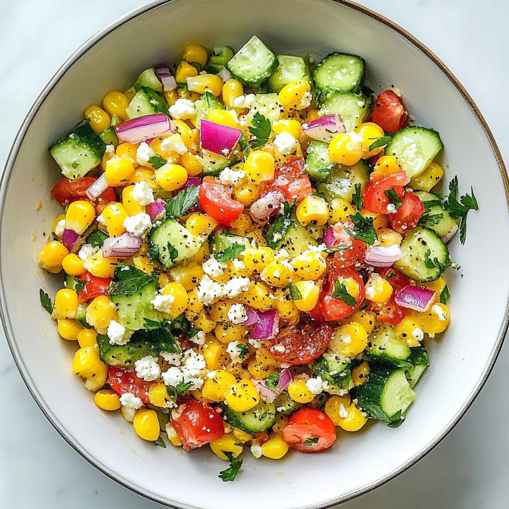Recipe preparation for Corn Salad