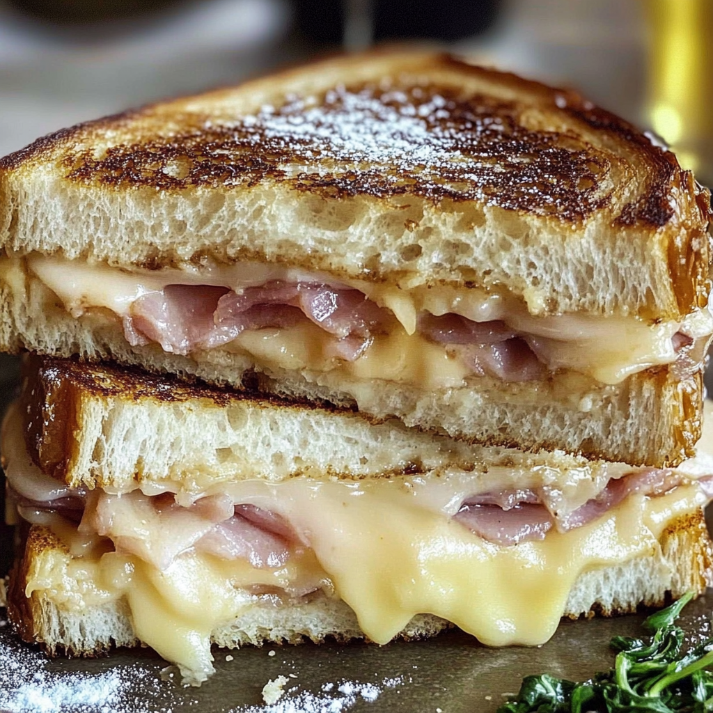 Recipe preparation for Monte Cristo Sandwich