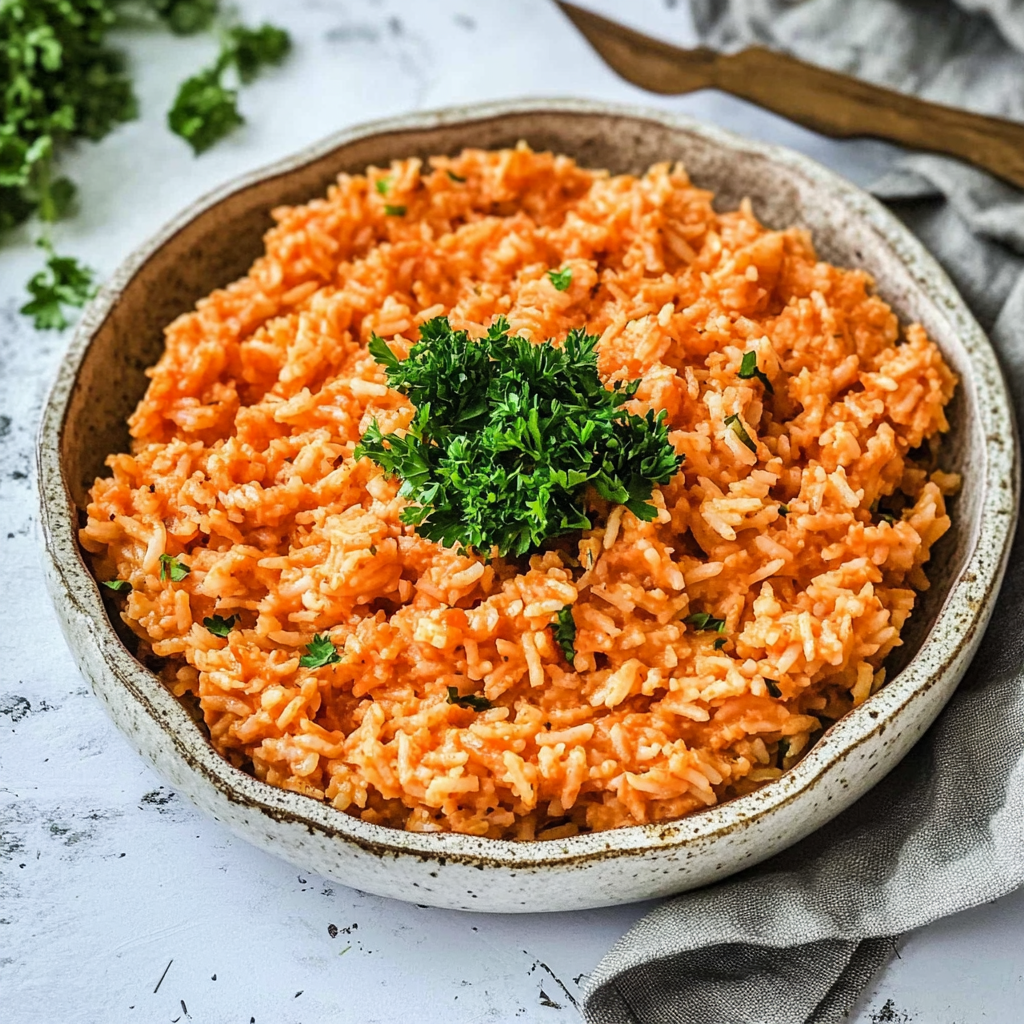 Recipe preparation for Spanish Rice