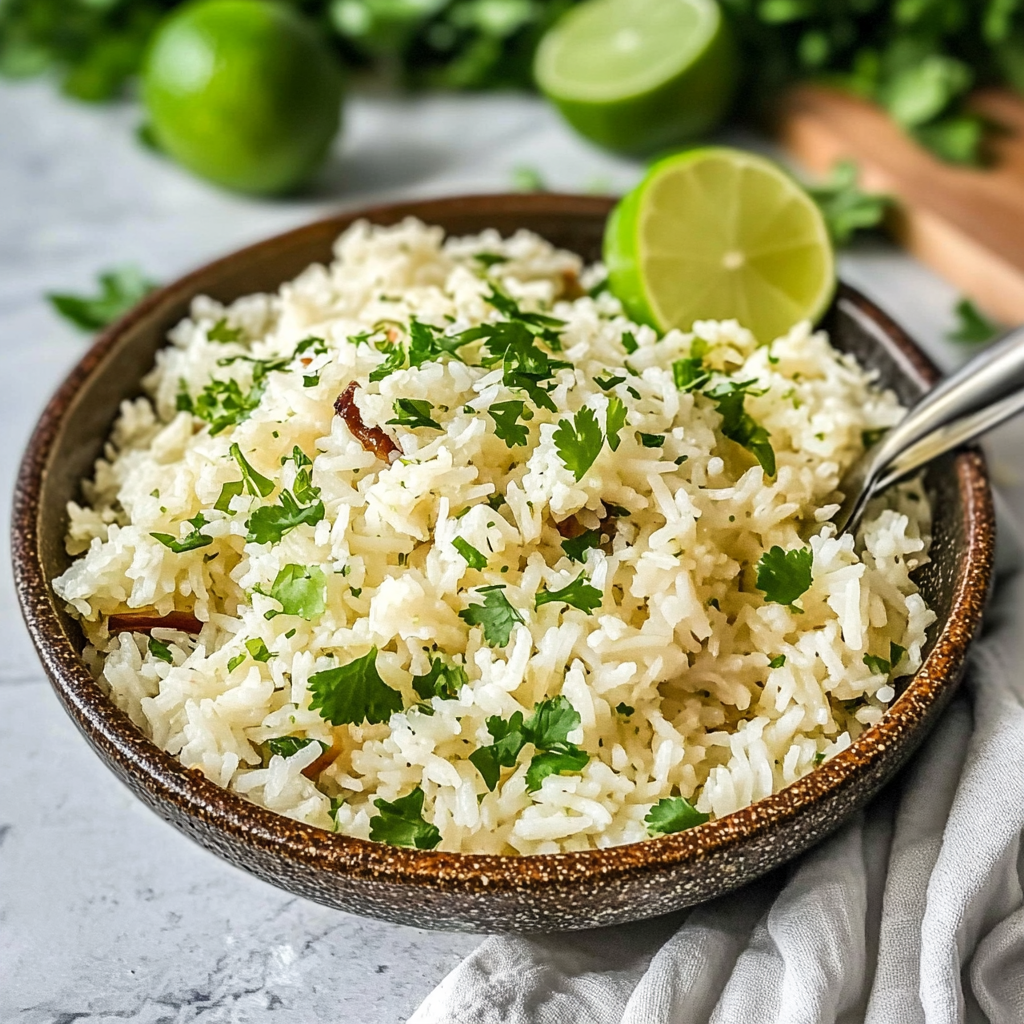 Recipe preparation for Cilantro Lime Rice