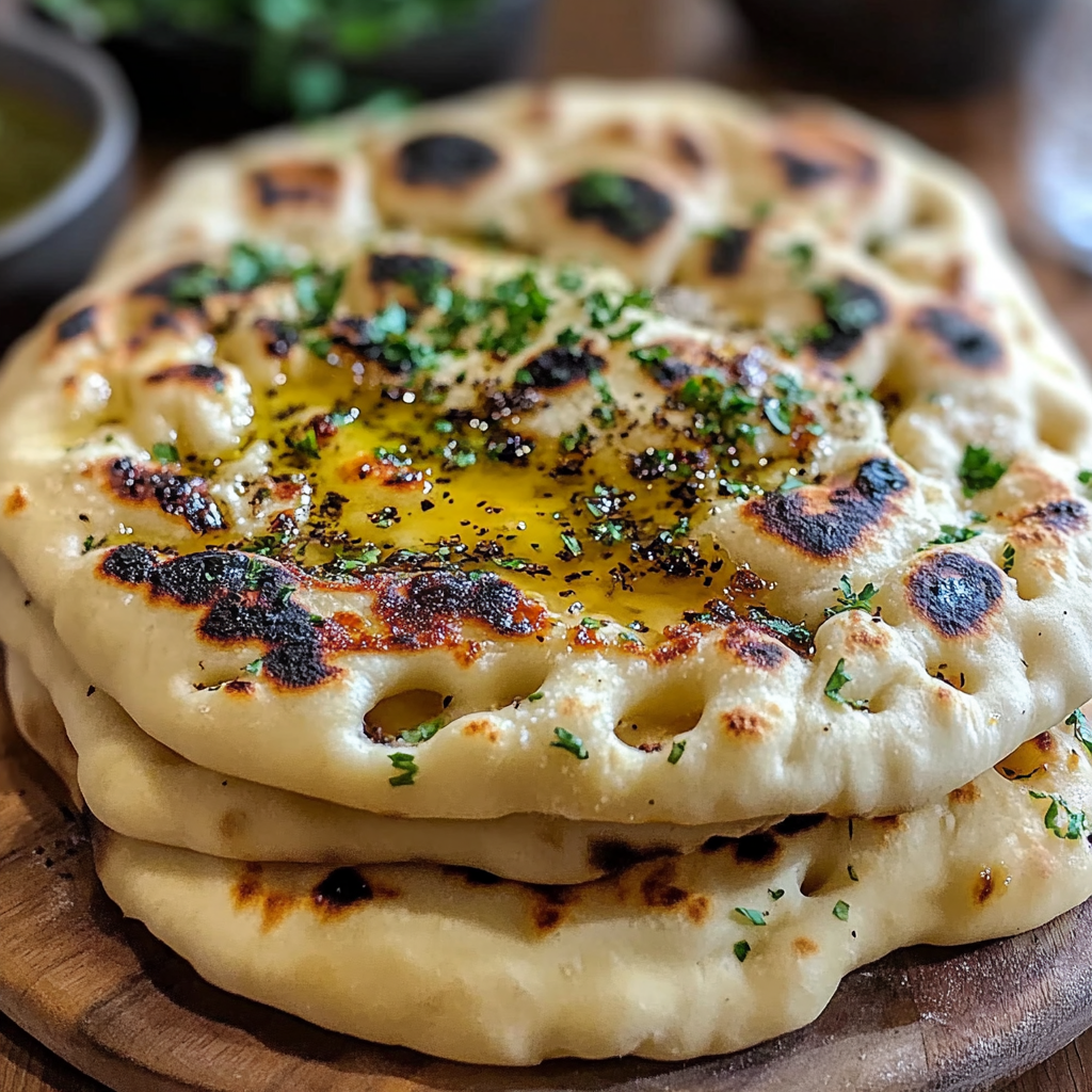 Recipe preparation for Homemade Naan