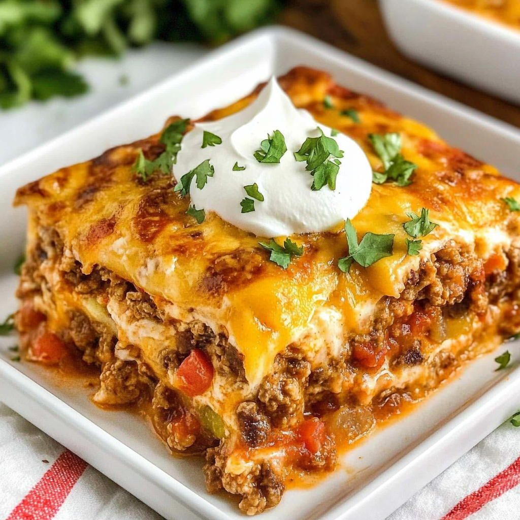 Recipe preparation for Taco Casserole