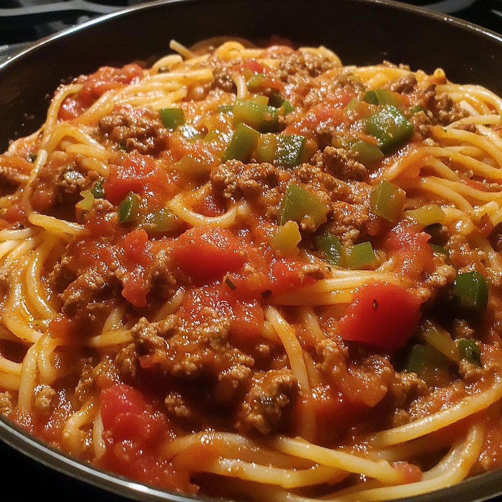 Recipe preparation for Best Spaghetti Meat Sauce
