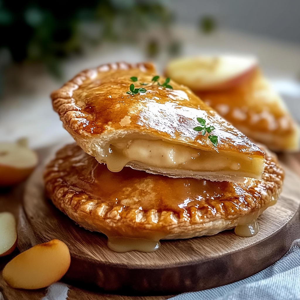 Recipe preparation for Stuffed Cheesecake Fried Apple Pies
