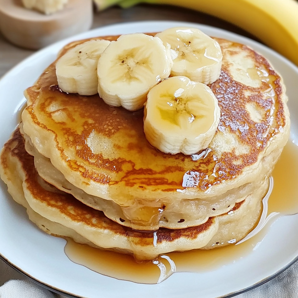 Recipe preparation for Brown Sugar Banana Pancakes