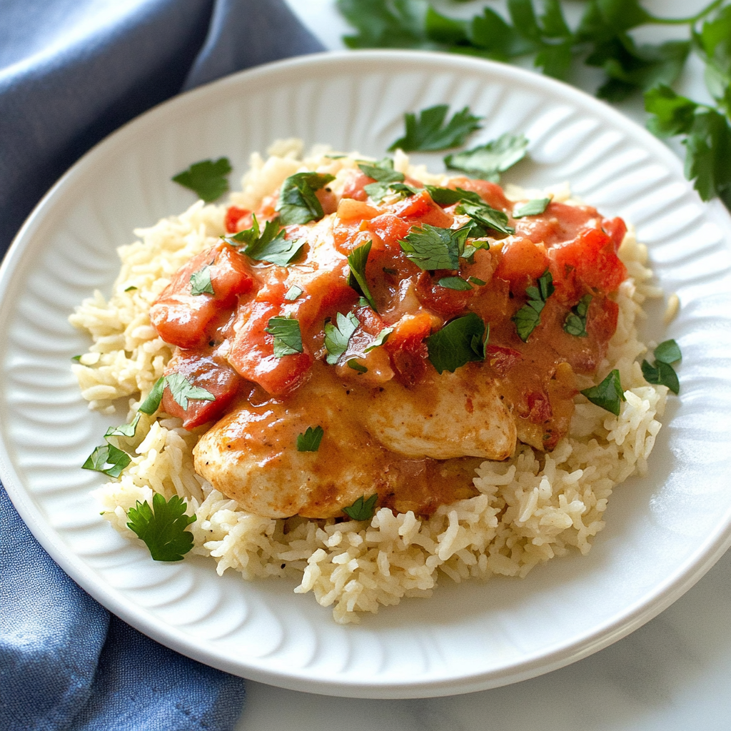 Recipe preparation for Tomato-Basil Chicken and Cashew Rice