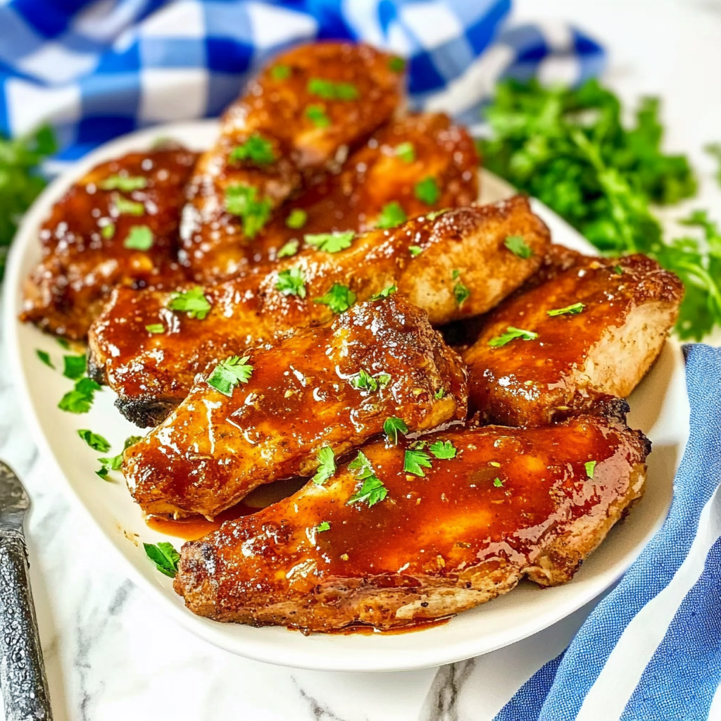 Recipe preparation for Air Fryer Country Style Boneless Pork Ribs