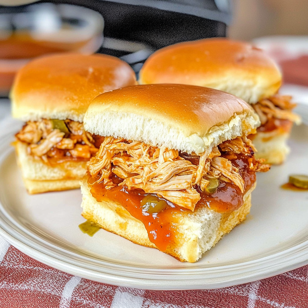Recipe preparation for BBQ Chicken Sliders