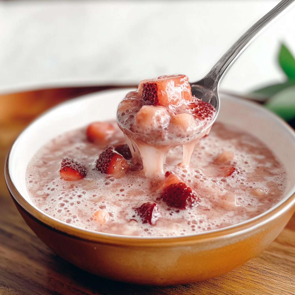 Recipe preparation for Summer Strawberry-Sago
