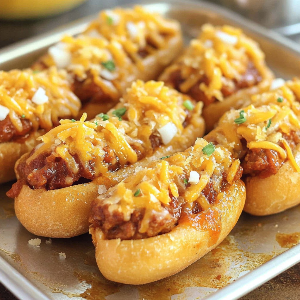 Recipe preparation for Chili Corn Dogs