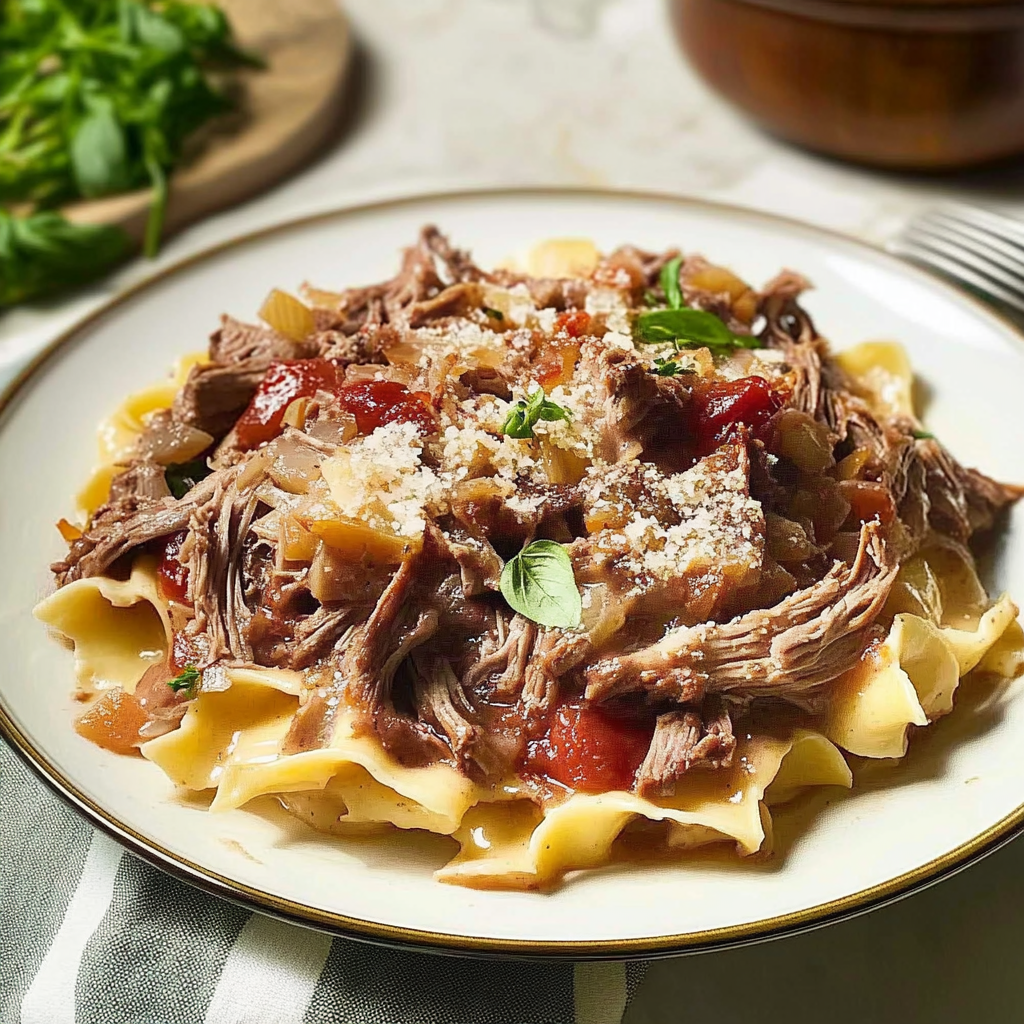 Recipe preparation for Marry Me Pot Roast