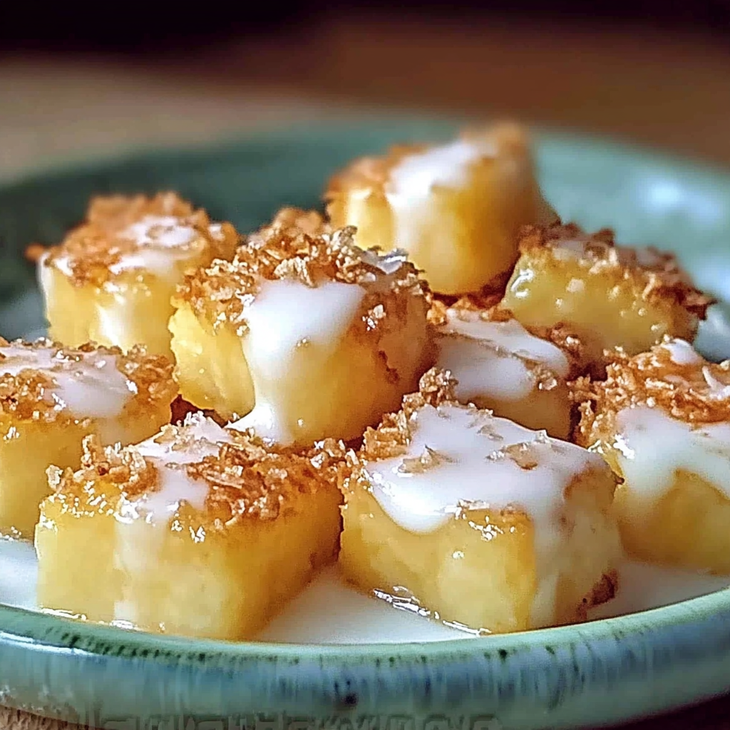Recipe preparation for Coconut Pineapple Bites