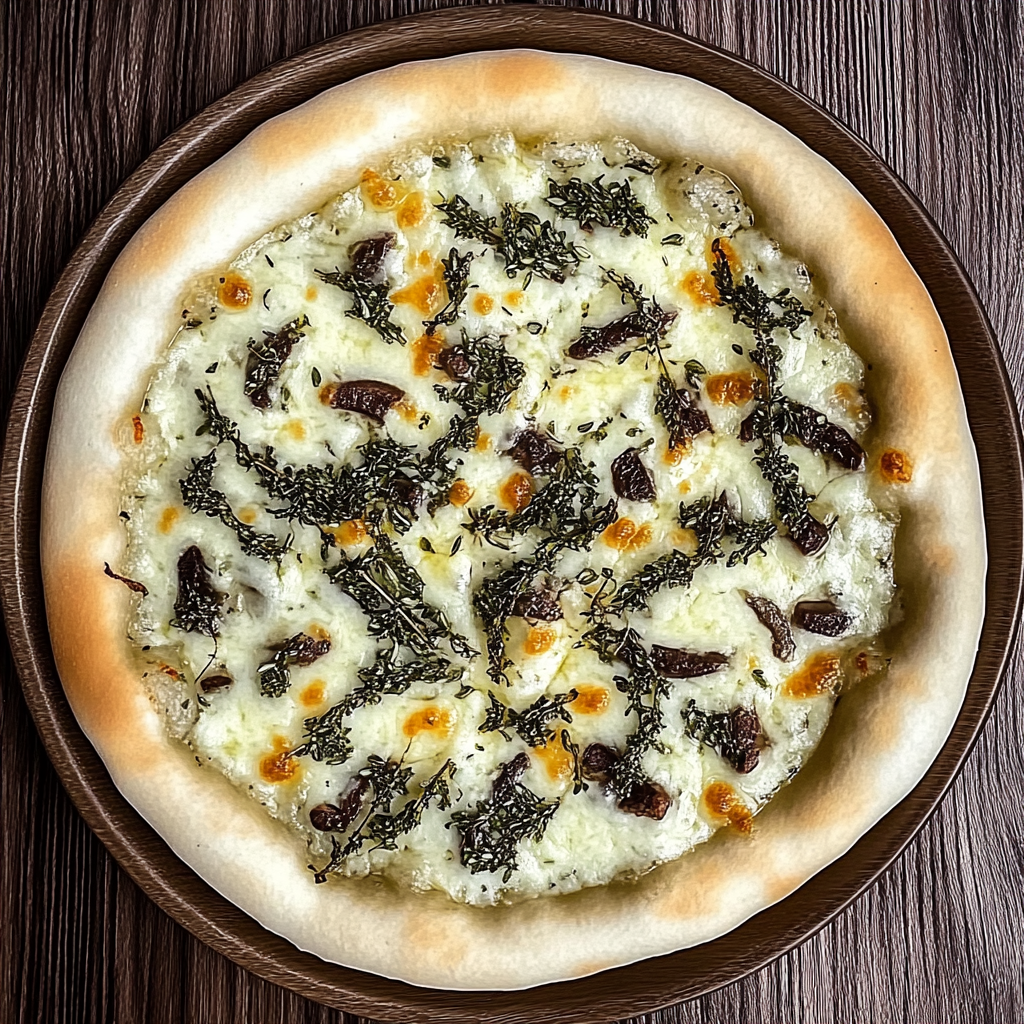 Recipe preparation for Herb White Pizza Sauce Recipe
