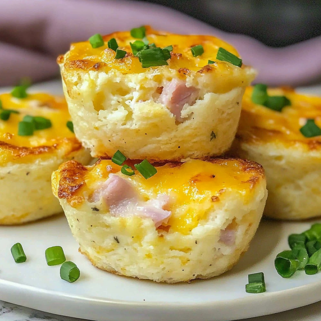 Recipe preparation for Ham and Cheese Egg Muffins
