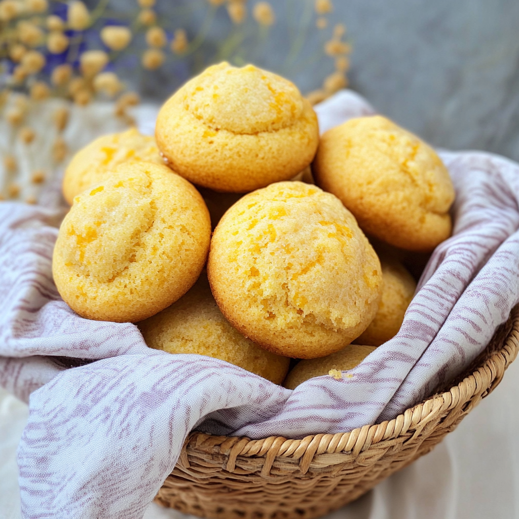 Recipe preparation for Mimosa Muffins