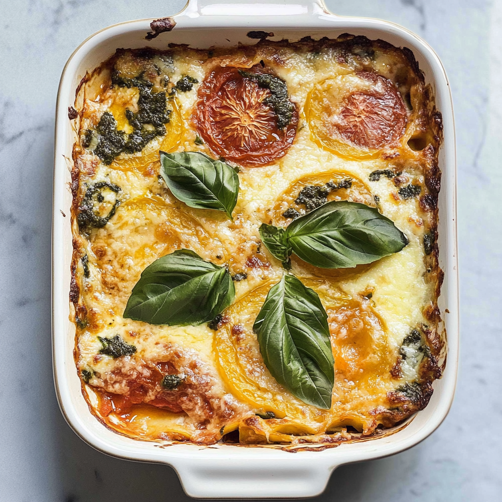 Recipe preparation for Tomato Lasagna