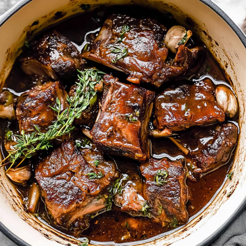 Recipe preparation for Slow Cooker Short Ribs