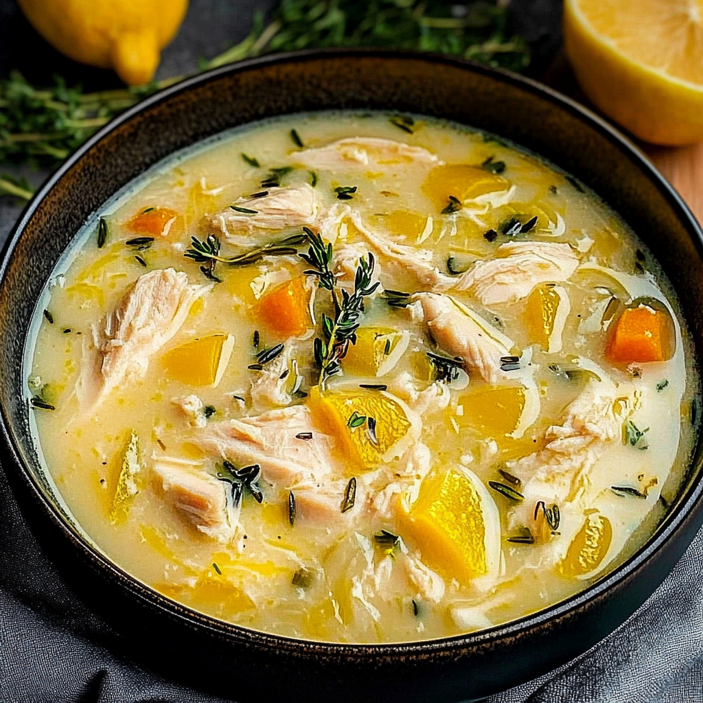 Recipe preparation for Greek Lemon Chicken Soup