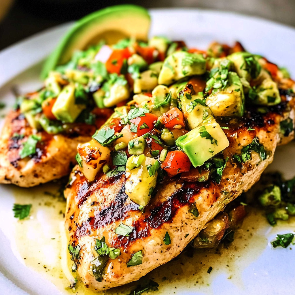Recipe preparation for Fiesta Lime Chicken Recipe with Avocado
