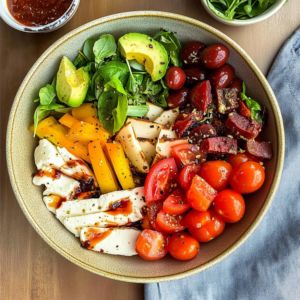 Recipe preparation for Burrata Bowl