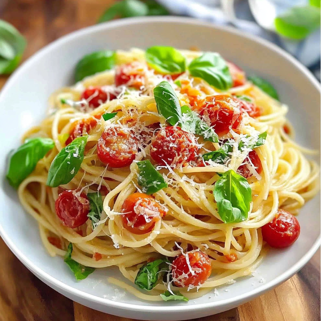 Recipe preparation for 30-Minute Gluten-Free Summer Spaghetti