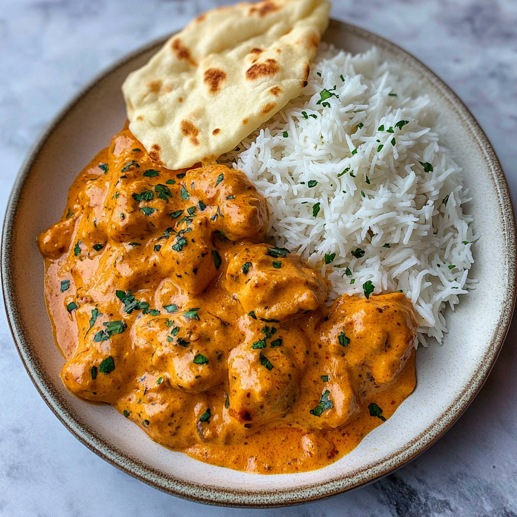 Recipe preparation for Homemade Butter Chicken Recipe