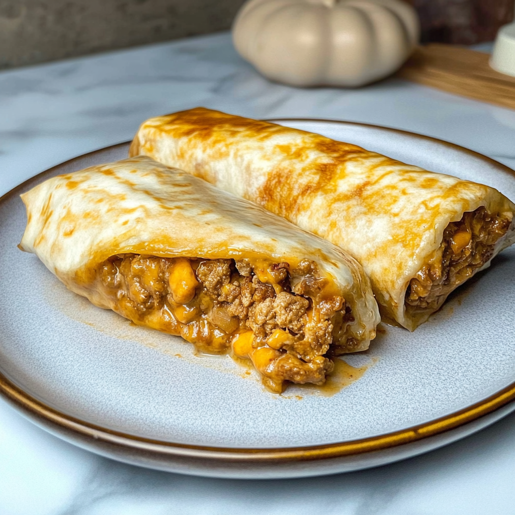 Recipe preparation for Grilled Cheese Burrito
