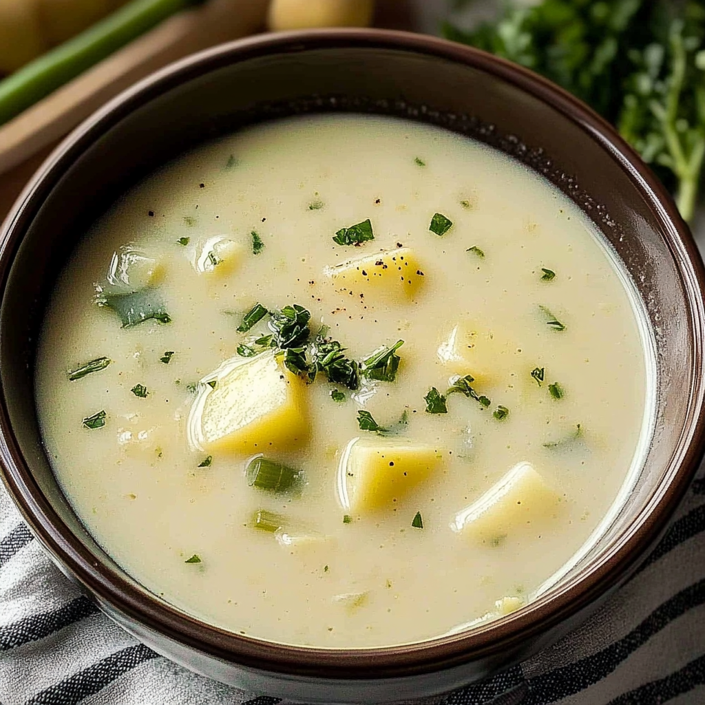 Recipe preparation for Leek and Potato Soup