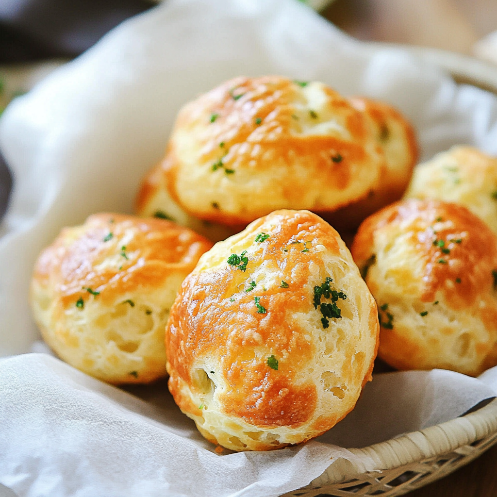 Recipe preparation for Homemade Cheese Puffs