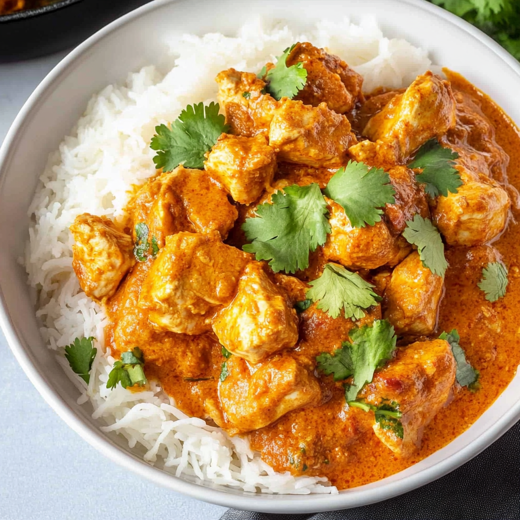 Recipe preparation for Creamy Chicken Tikka Masala Recipe
