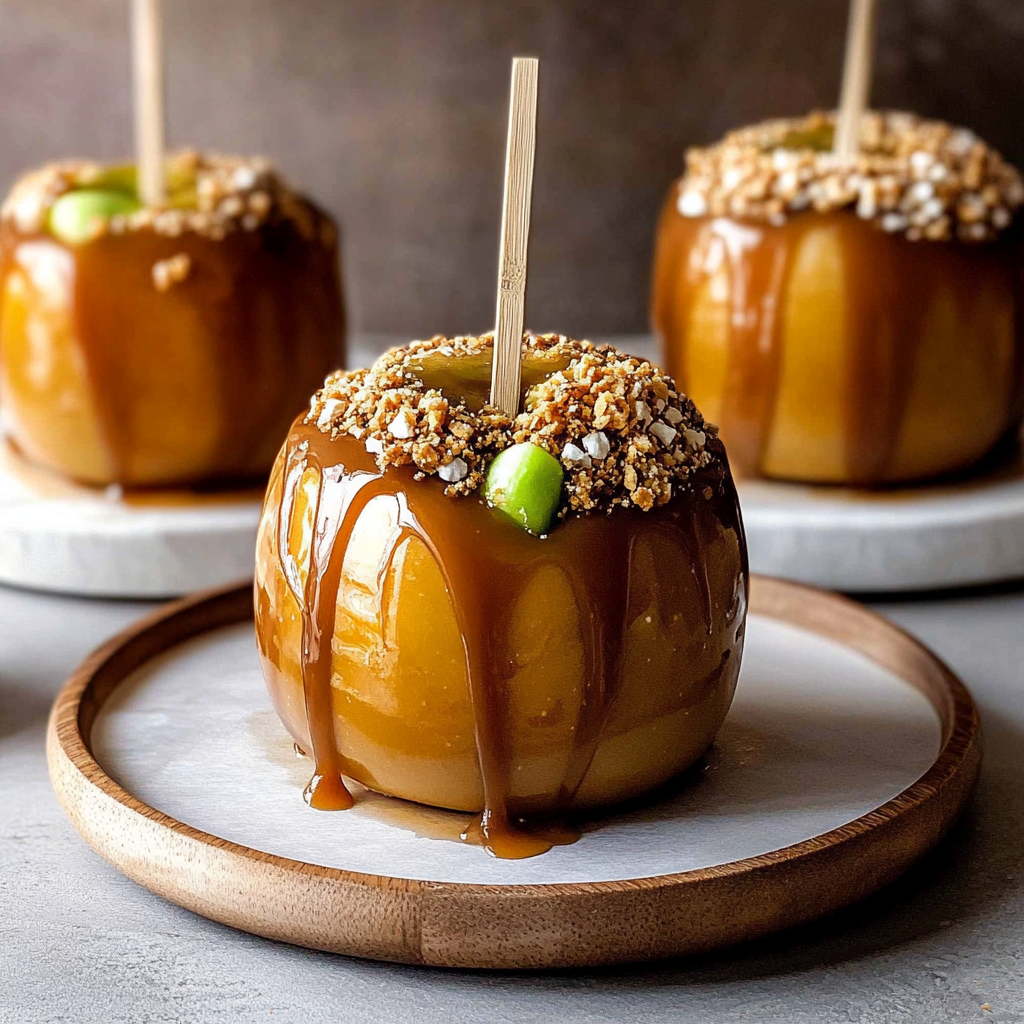 Recipe preparation for Caramel Apples
