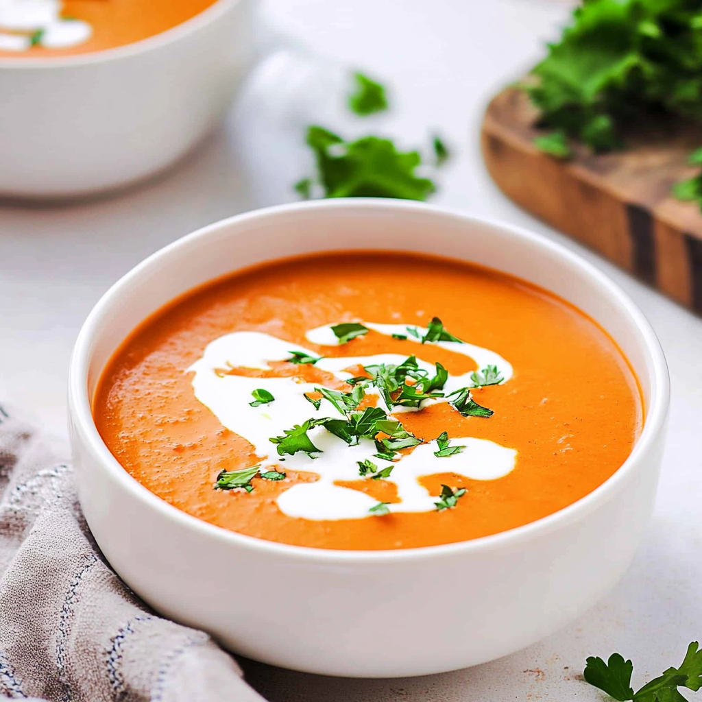 Recipe preparation for Tomato Bisque