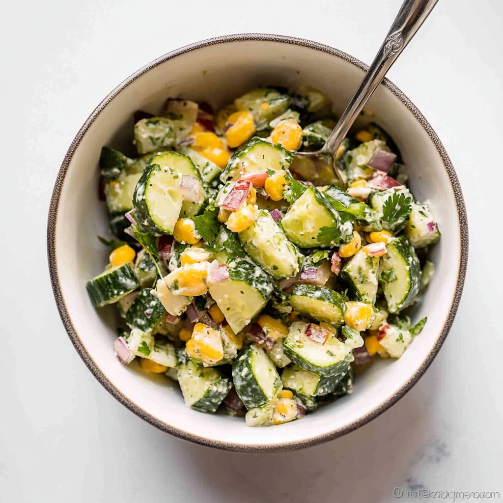 Recipe preparation for Mexican Cucumber Salad