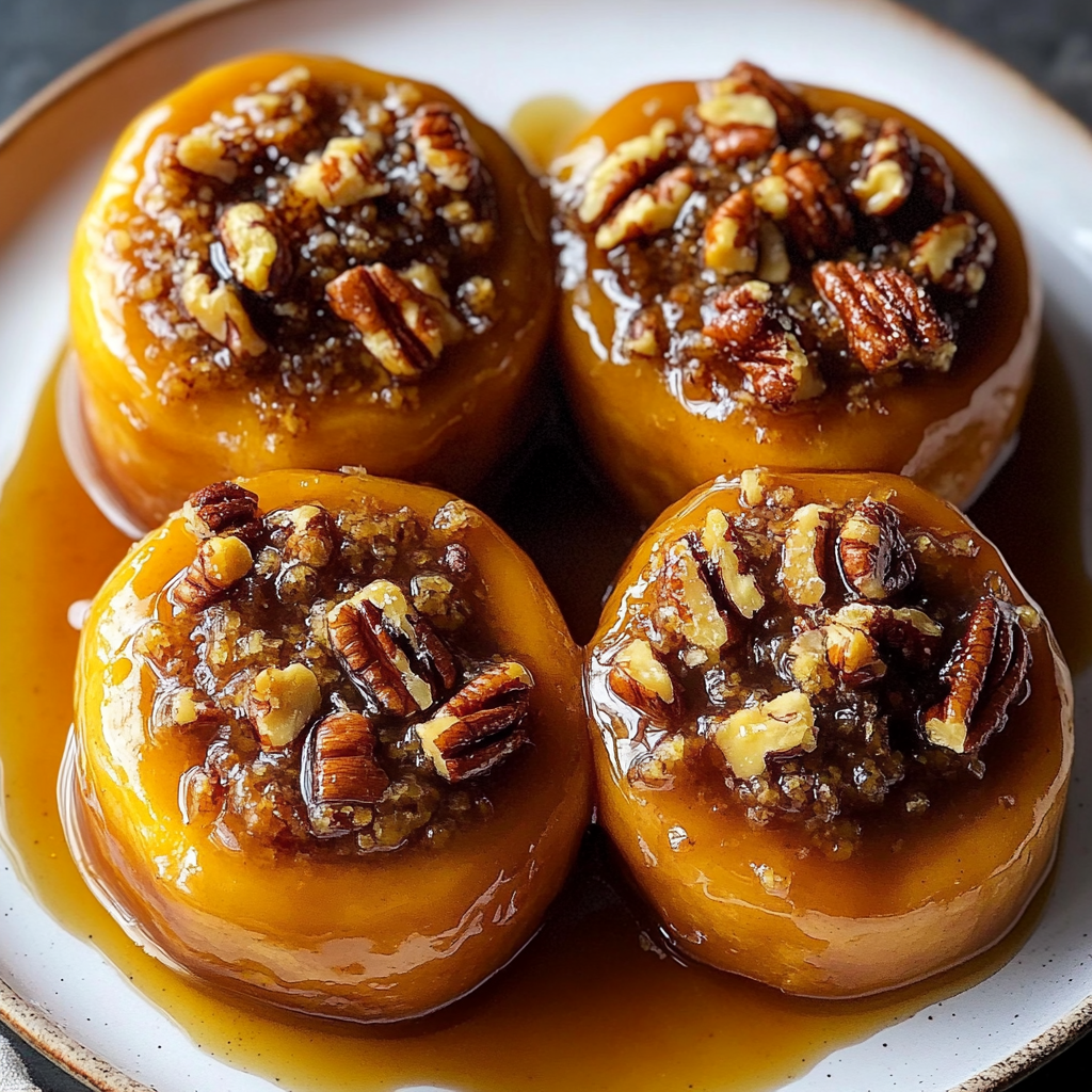 Recipe preparation for Spiced Pumpkin Pecan Sticky Buns