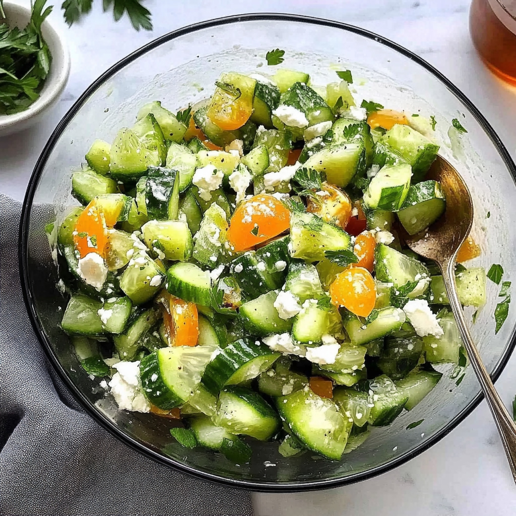 Recipe preparation for Smashed Cucumber Salad