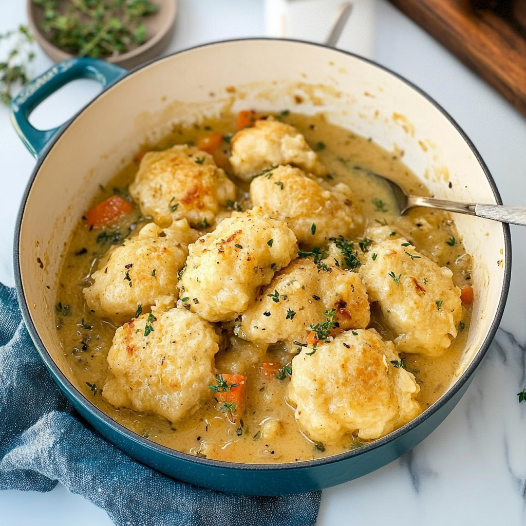 Recipe preparation for Chicken and Dumplings